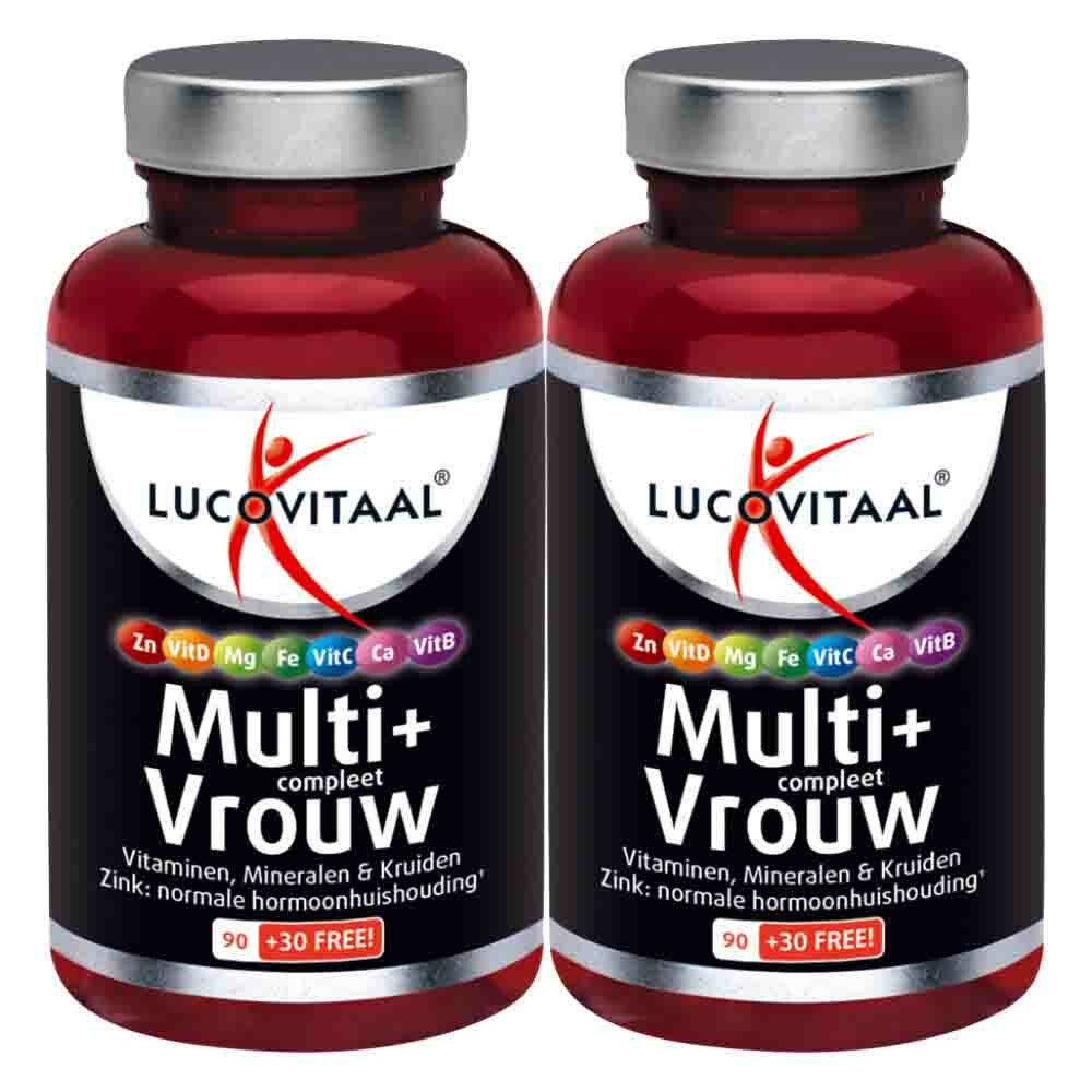 Lucovitaal Gratis Verzending: 2x  Multi + Compleet Vrouw 120 tabletten