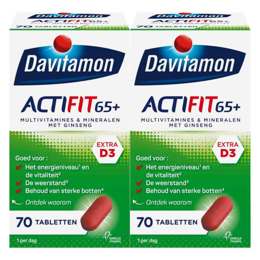 Davitamon Gratis Verzending: 2x  Actifit 50+ Omega-3 Visolie 90 capsules