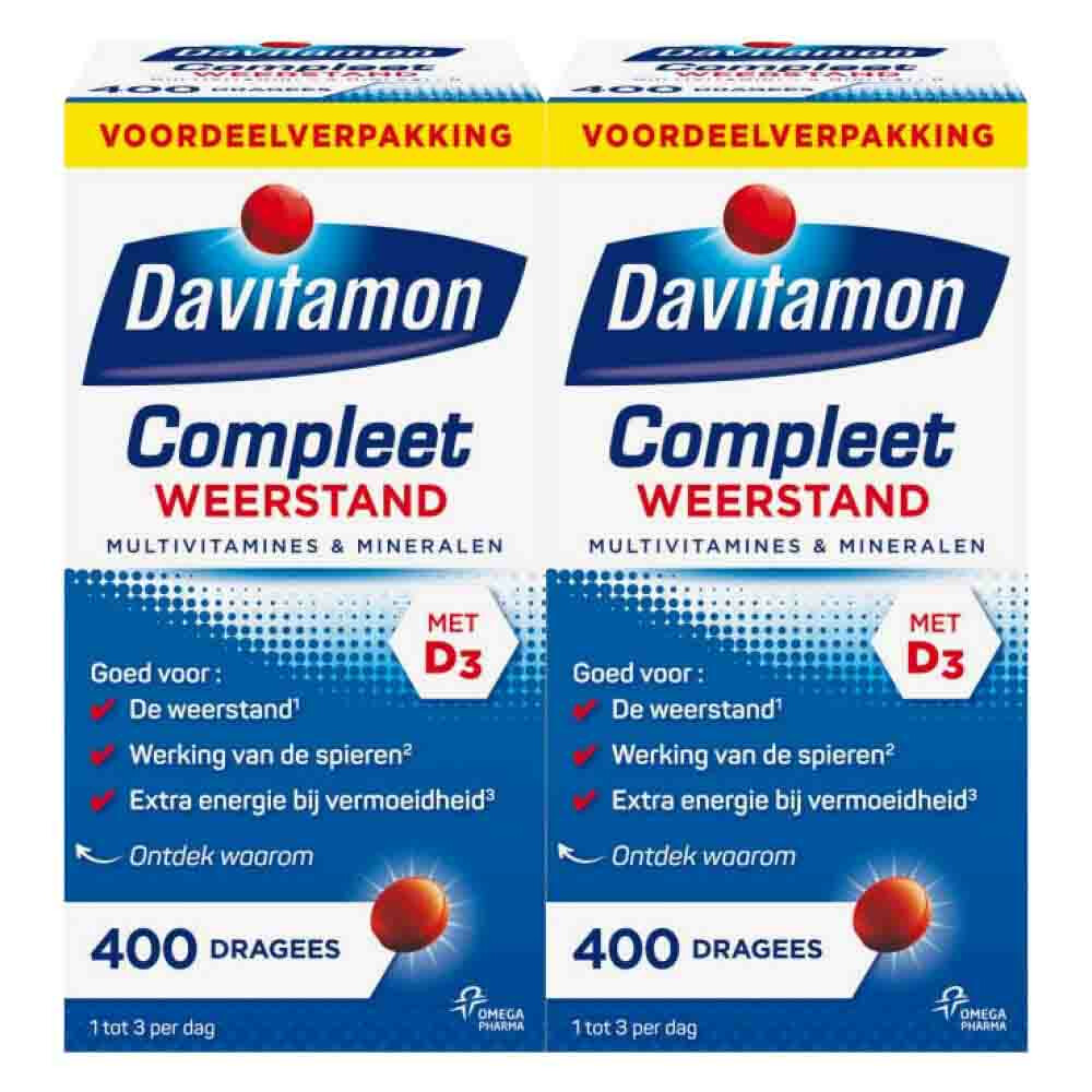 Davitamon Gratis Verzending: 2x  Compleet Weerstand 400 stuks