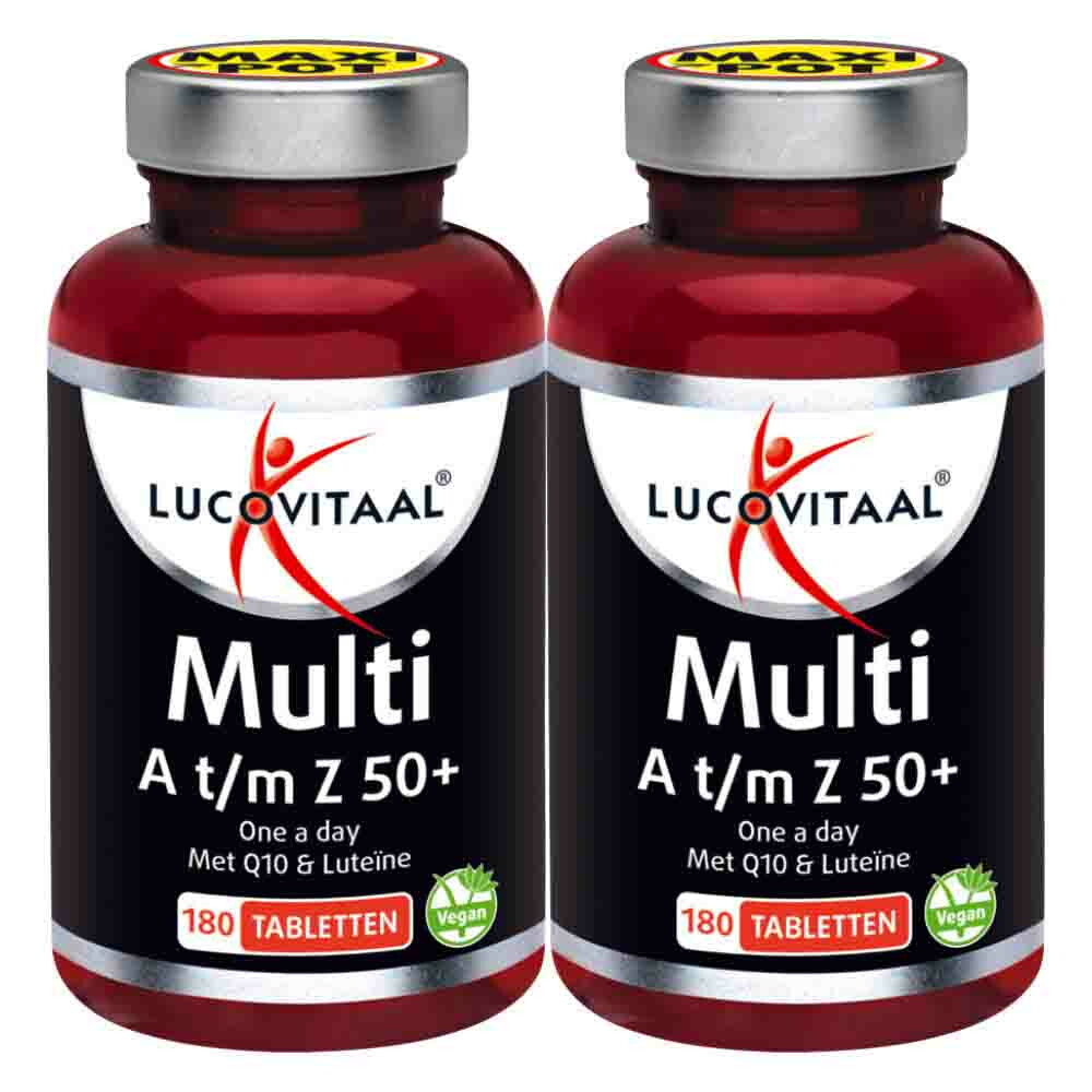 Lucovitaal Gratis Verzending: 2x  Multi A-Z 50+ 180 tabletten