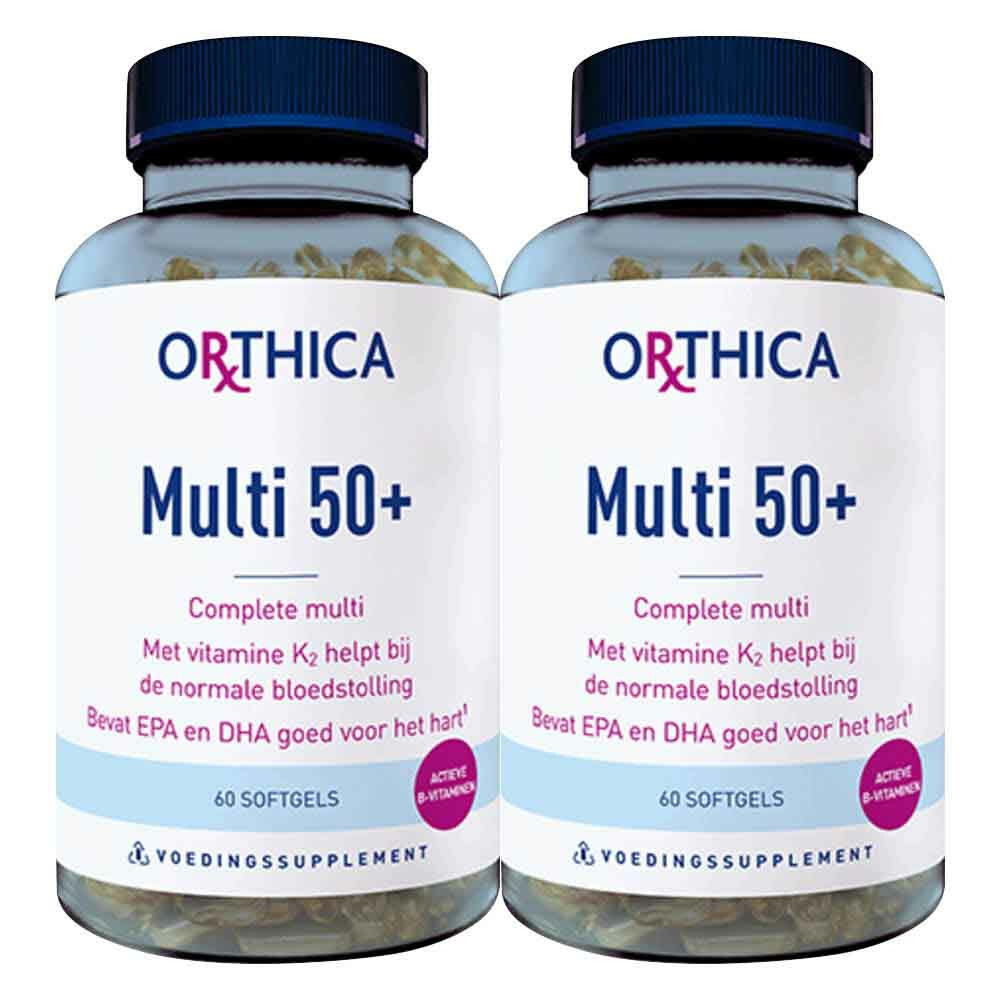 Orthica Gratis Verzending: 2x  Multi 50+ 60 softgels