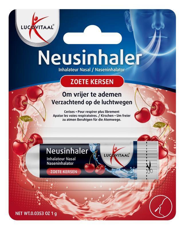 Lucovitaal Neusinhaler zoete kersen 1 Stuk