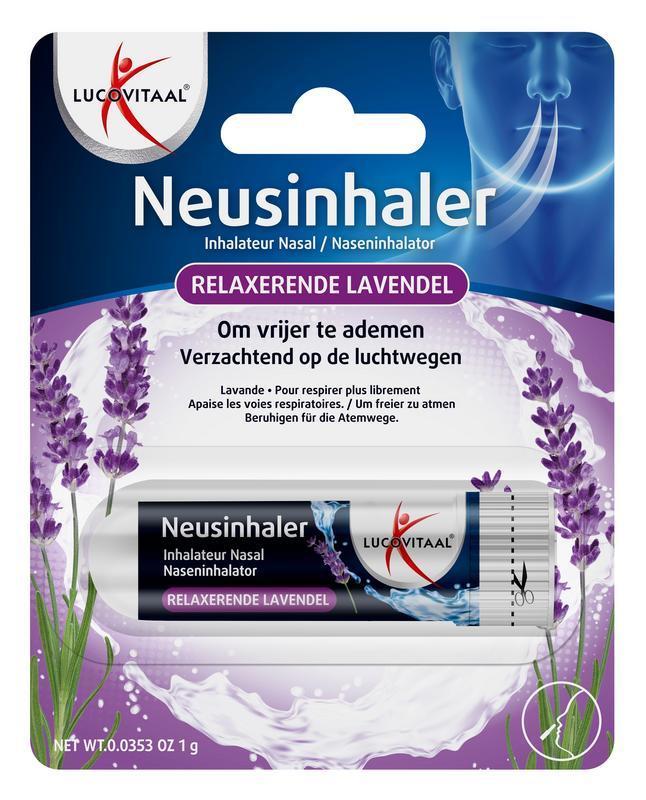 Lucovitaal Neusinhaler relaxerende lavendel 1 Stuk