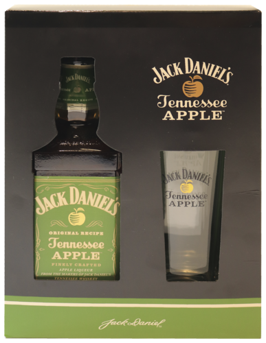 Jack Daniels Jack Daniel's Apple met 1 glas 70 cl + 1 glas