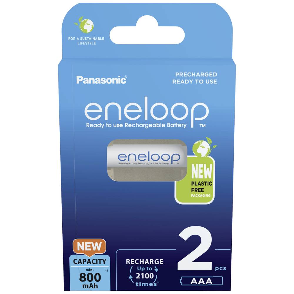 Eneloop HR03 Oplaadbare AAA batterij (potlood) NiMH 800 mAh 1.2 V 2 stuk(s)