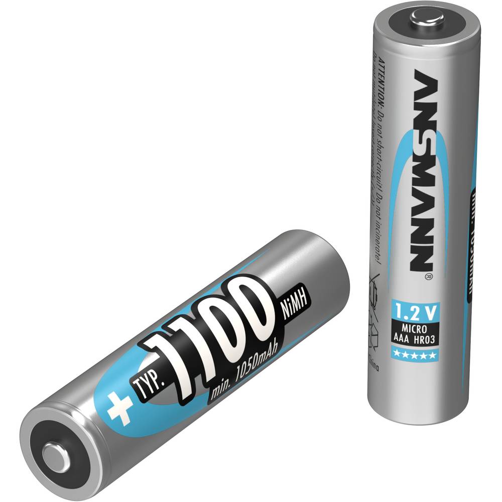 Ansmann HR03 Oplaadbare AAA batterij (potlood) NiMH 1100 mAh 1.2 V 1 stuk(s)