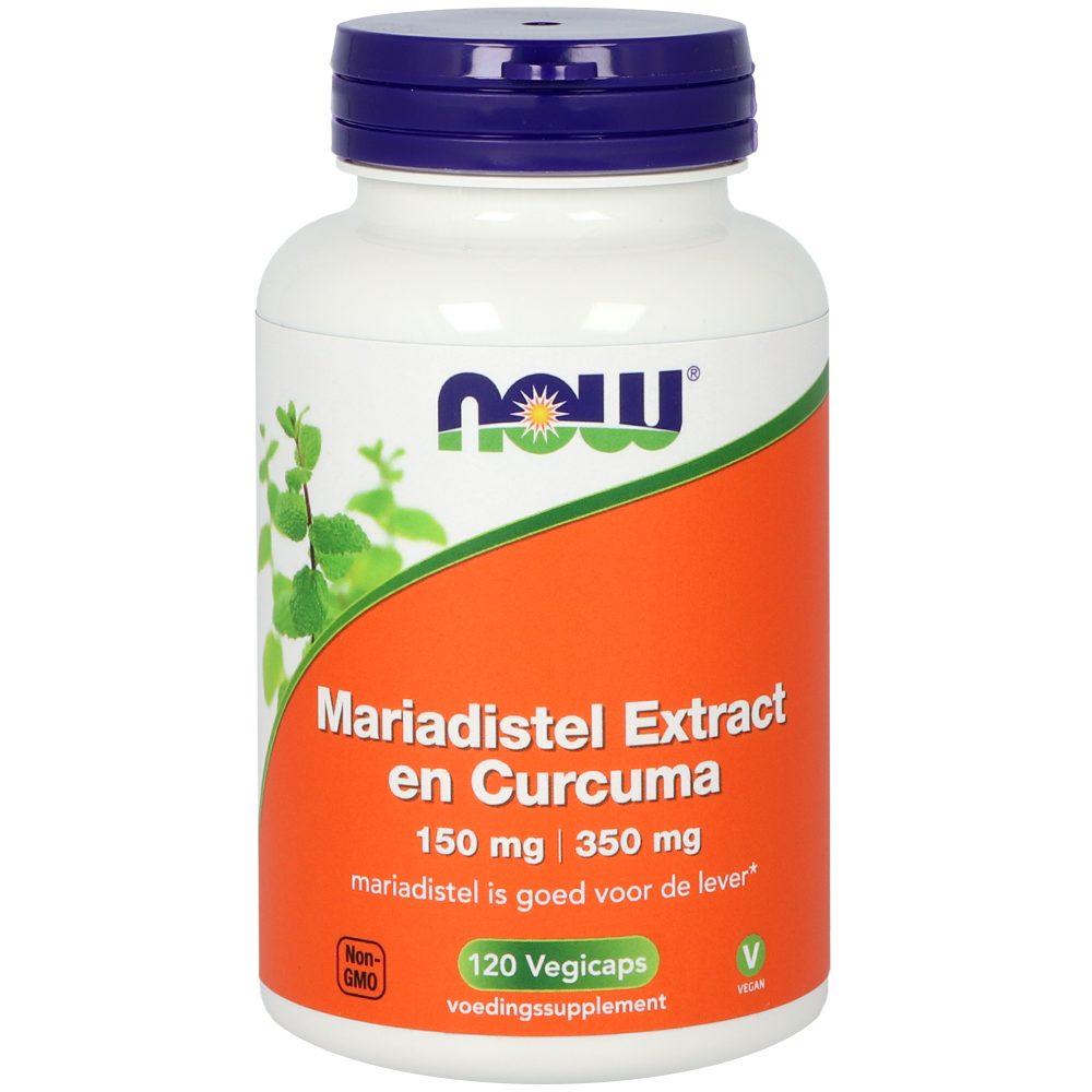 NOW Mariadistel Extract en Curcuma Capsules