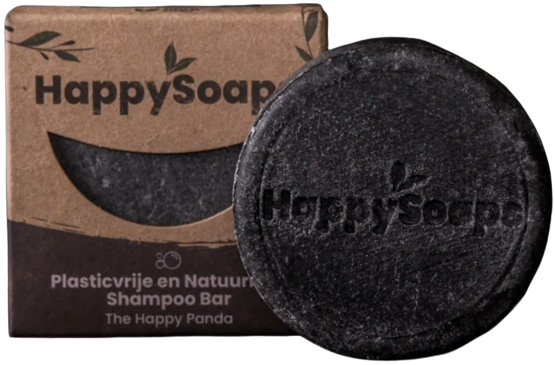 HappySoaps Shampoo bar charming charcoal & sweet sandal 70gr