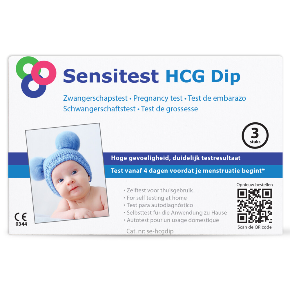 Sensitest Zwangerschapstest Dipstick 3 stuks