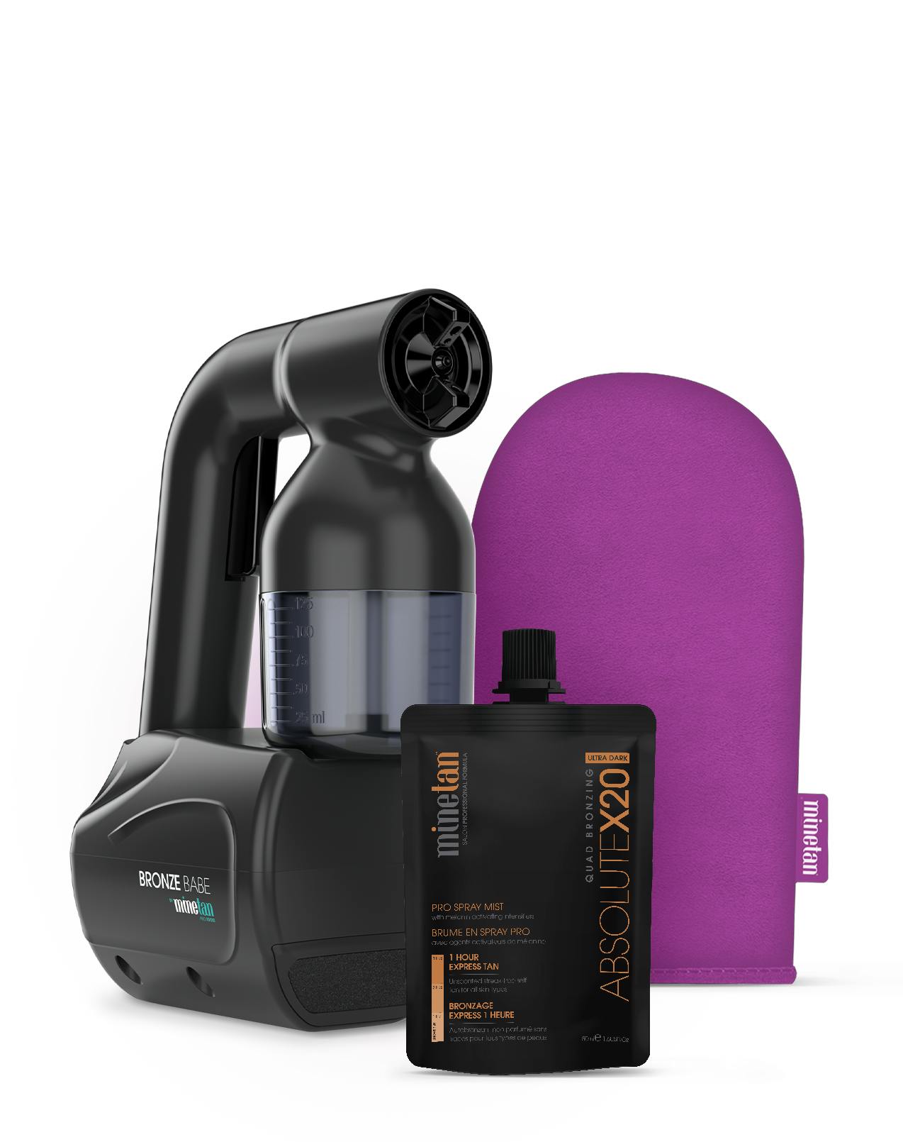 MineTan Bronze Babe Personal Spray Tan Kit Black 1 pcs + 50 ml
