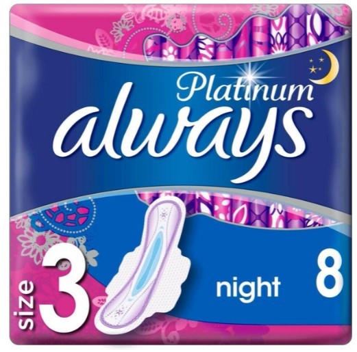 Always Maandverband platinum ultra night 8st