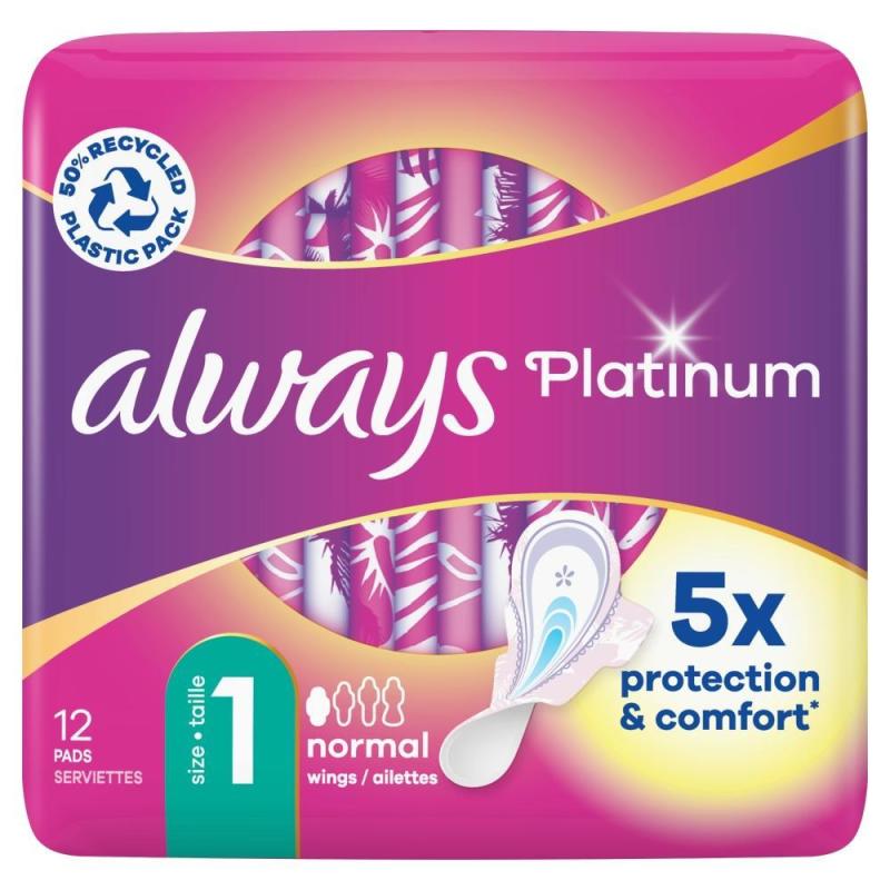 Always Maandverband platinum ultra normal 12 stuks