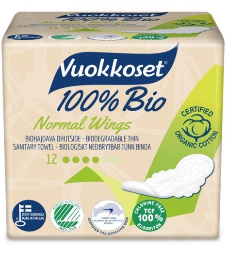 Vuokkoset Maandverband normal wings 12st