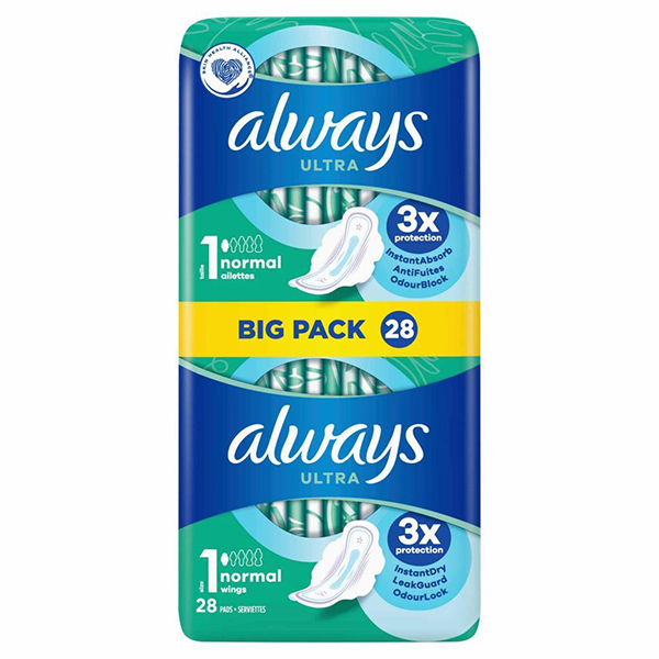 Always Ultra normaal maandverband 28 Stuks