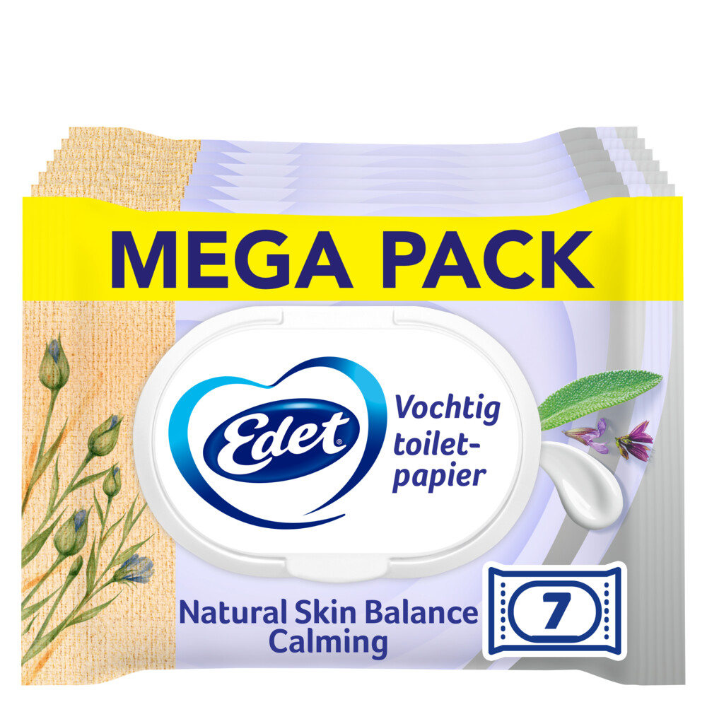 Edet 7x  Skin Balance Vochtige Toiletpapier 42 stuks