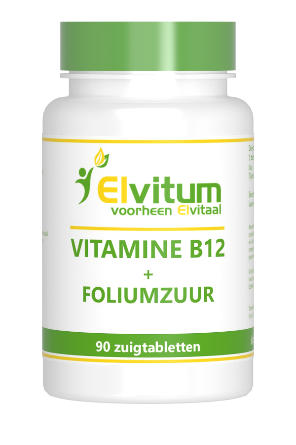 Elvitum Vitamine B12 + Foliumzuur Zuigtabletten