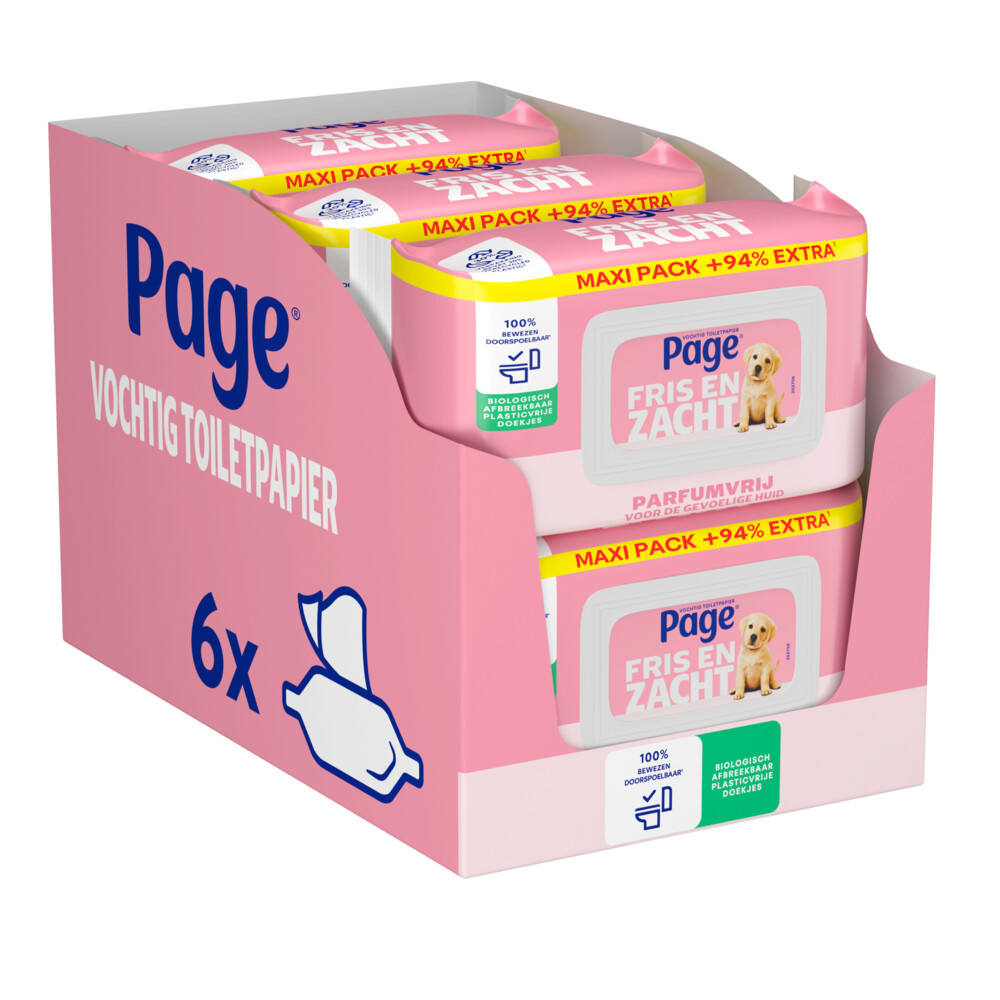 Page 12x  Vochtig Toiletpapier Sensitive 38 stuks