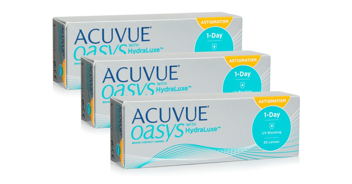 Acuvue Oasys 1-Day with HydraLuxe for Astigmatism (90 lenzen)
