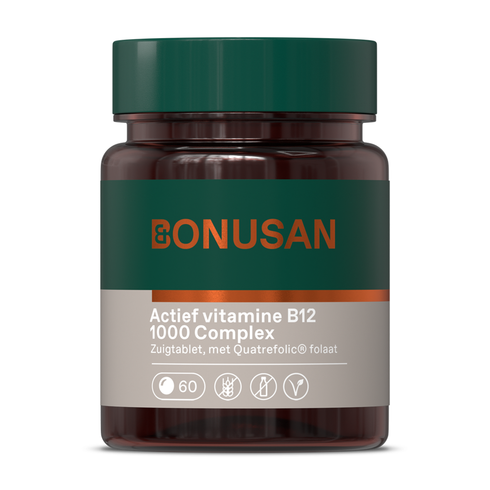 Bonusan Actief vitamine B12 1000 Complex Zuigtabletten