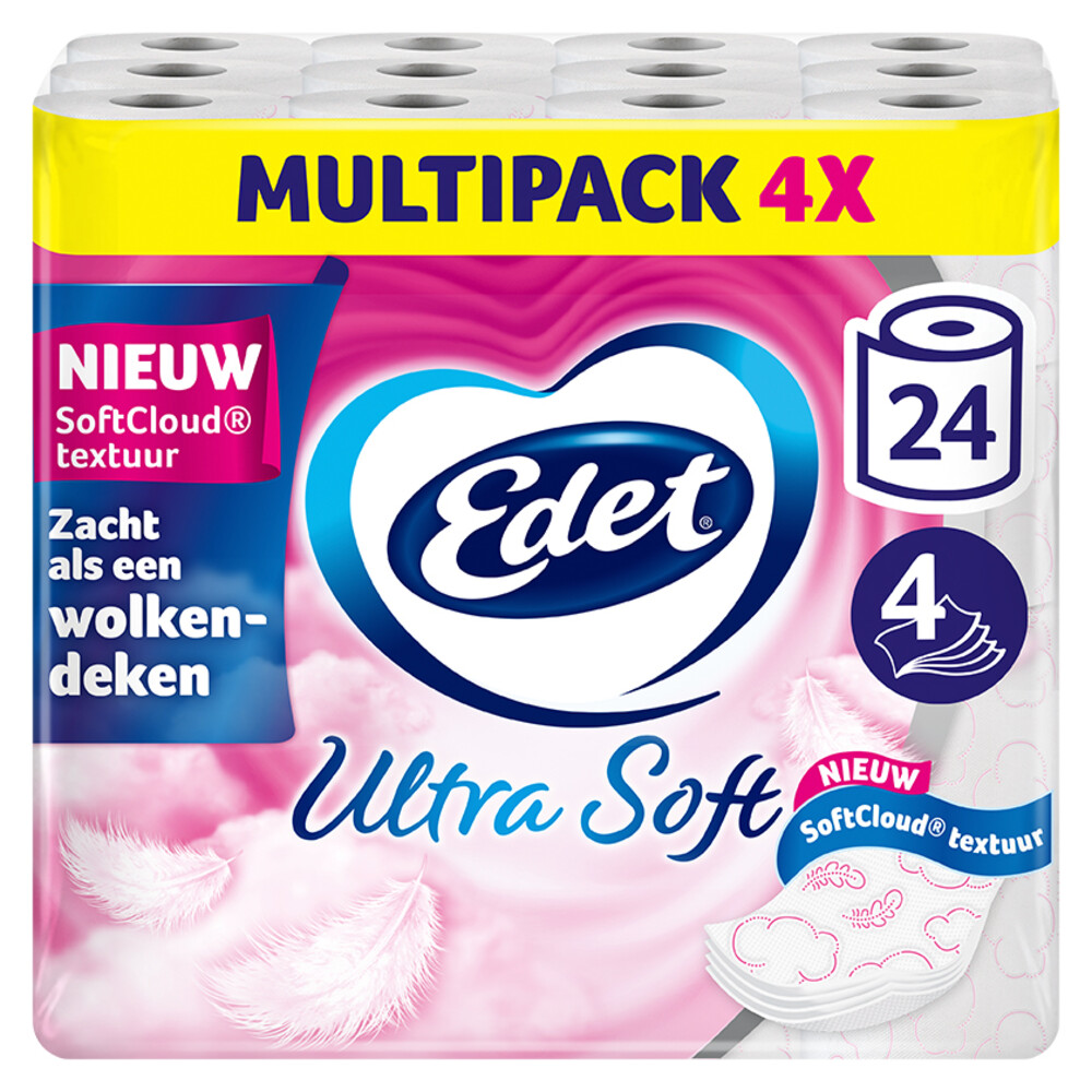 Edet 4x  Ultra Soft Toiletpapier 4 Laags 6 stuks
