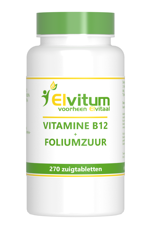 Elvitum Vitamine B12 + Foliumzuur Zuigtabletten