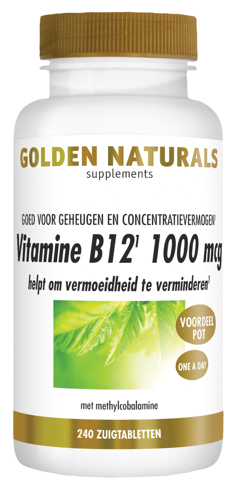Golden Naturals Vitamine B12 1000mcg Zuigtabletten
