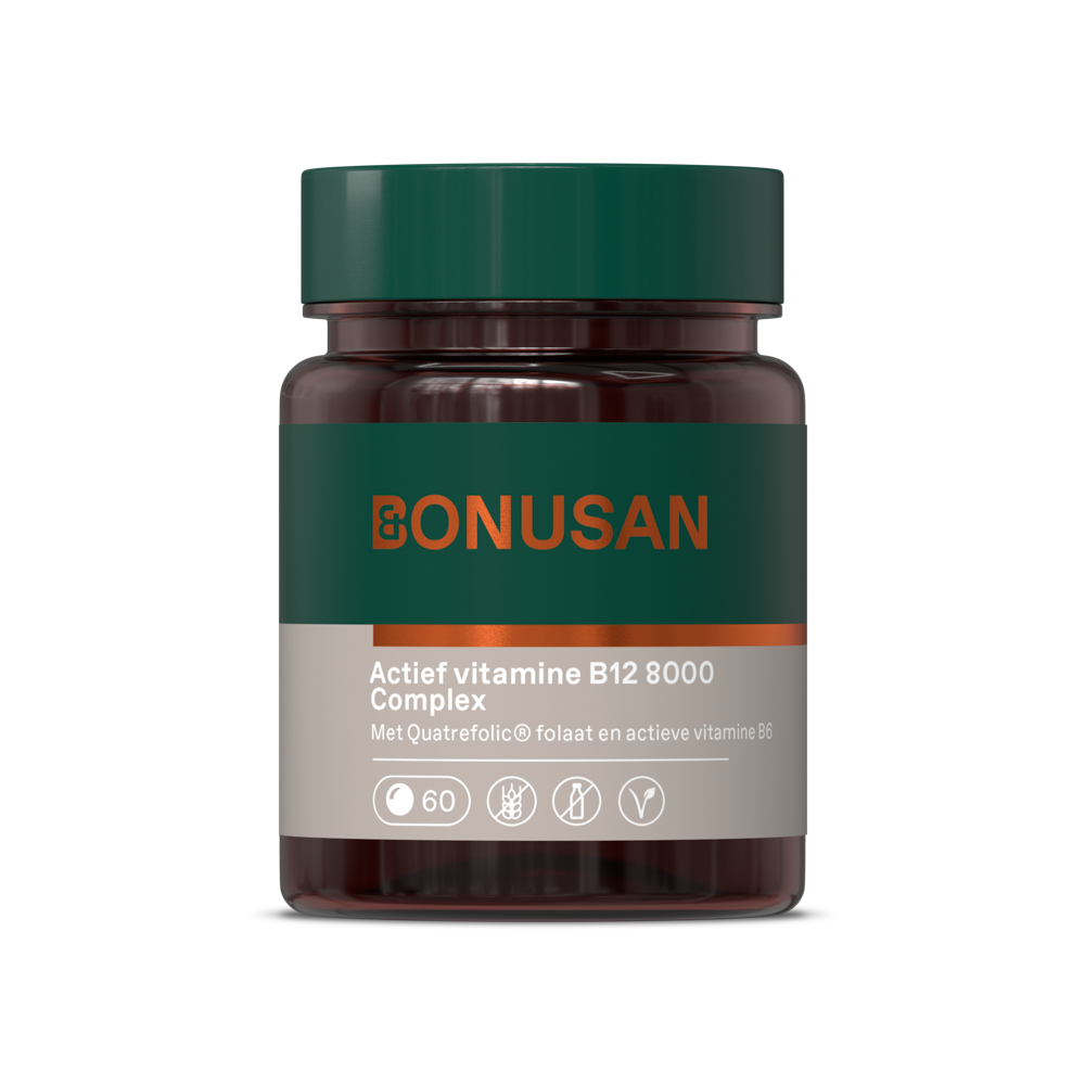 Bonusan Actief vitamine B12 8000 Complex Zuigtabletten
