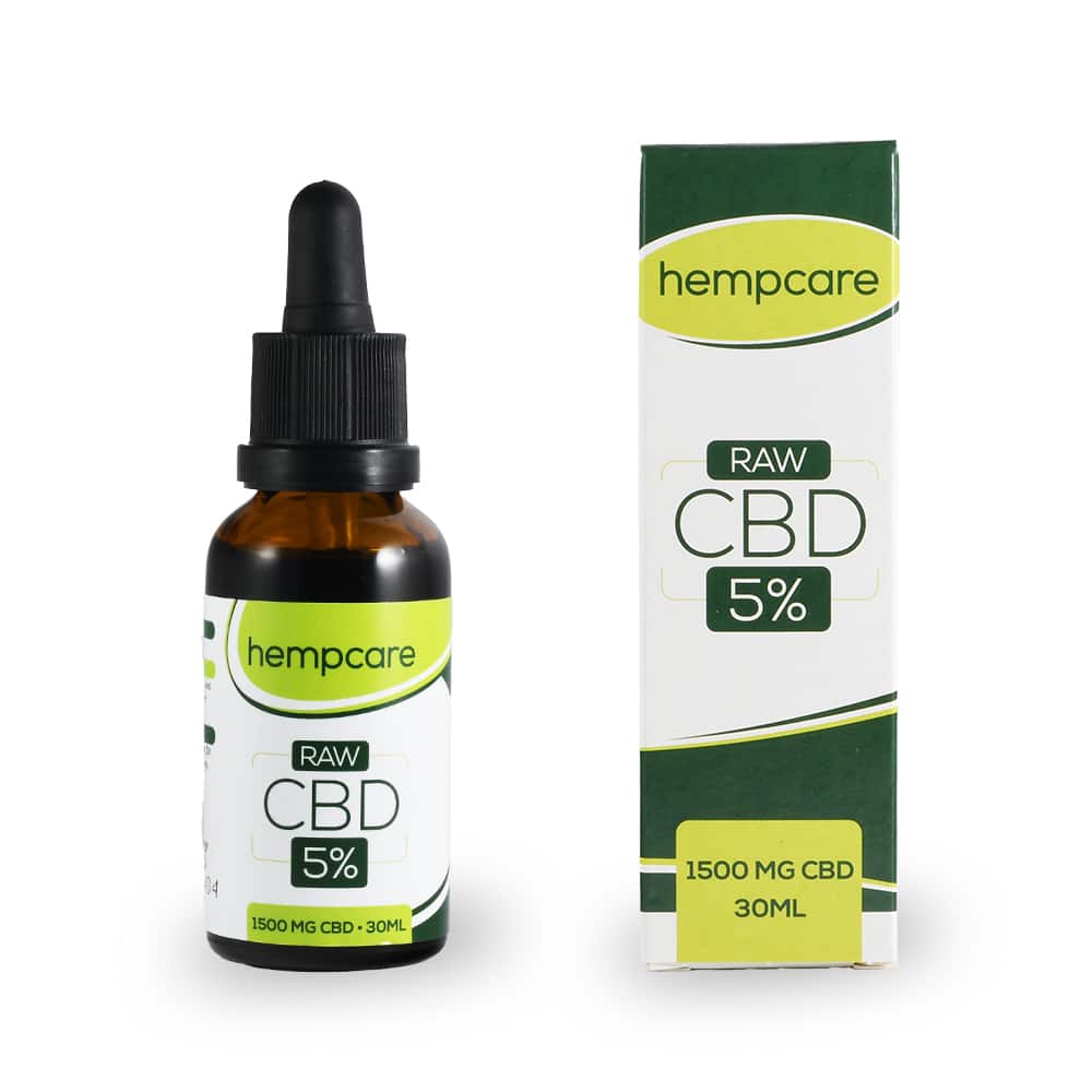 Hempcare RAW 5% CBD olie 30 ml