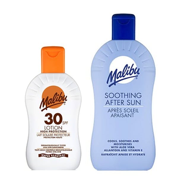 Malibu Sun Lotion SPF30 & Soothing After Sun 200 ml & 400 ml