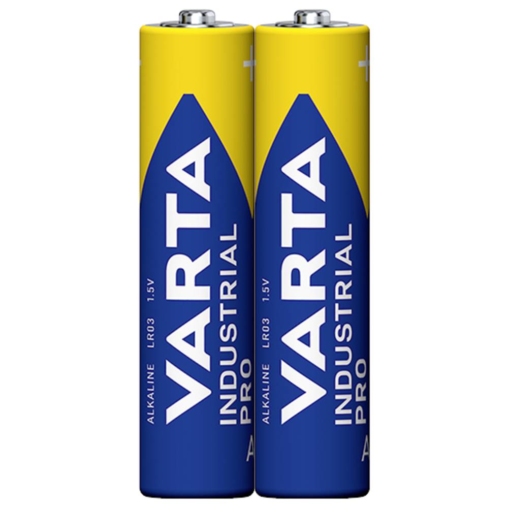 Varta Industrial Pro AAA batterij (potlood) Alkaline 1260 mAh 1.5 V 2 stuk(s)