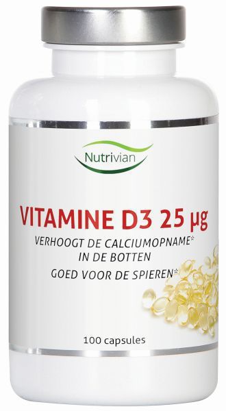 Nutrivian Vitamine d3 25 mcg 100cap