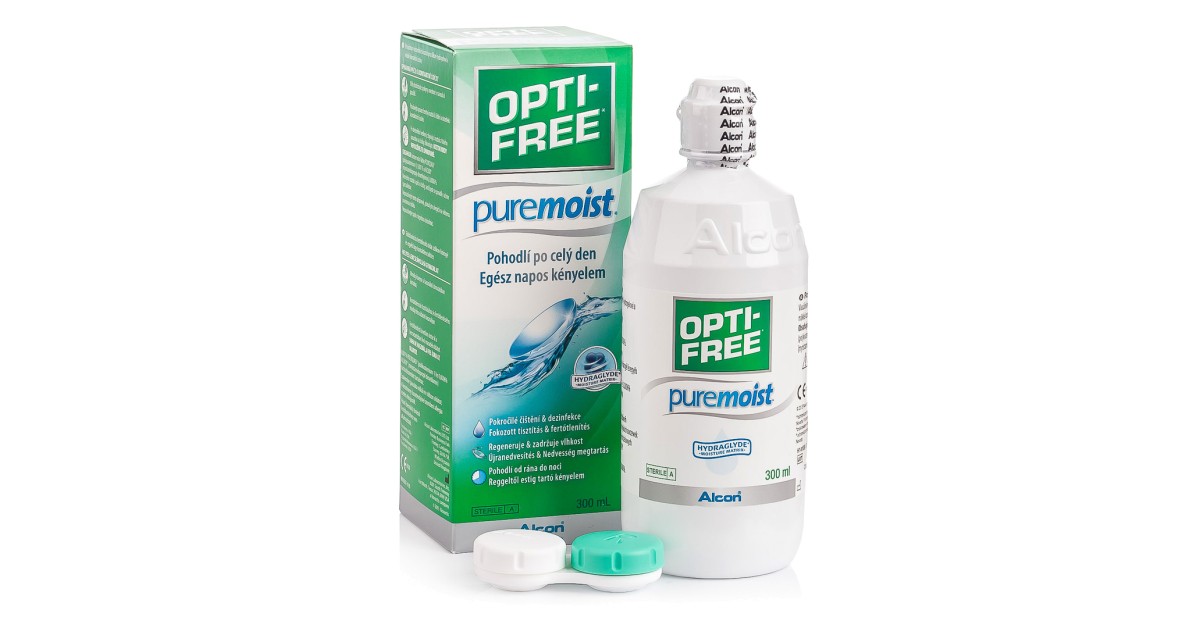 OPTI-FREE PureMoist 300 ml met lenzendoosje
