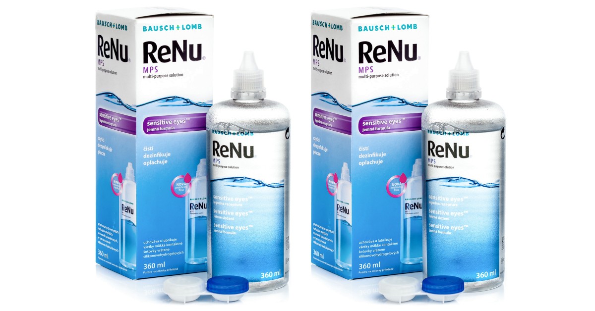 Renu MPS Sensitive Eyes 2 x 360 ml met lenzendoosjes