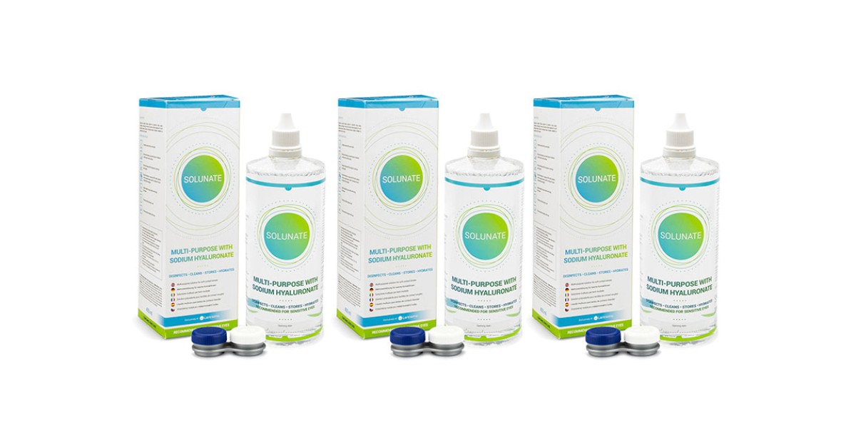 Solunate Multi-Purpose 3 x 400 ml met lenzendoosjes
