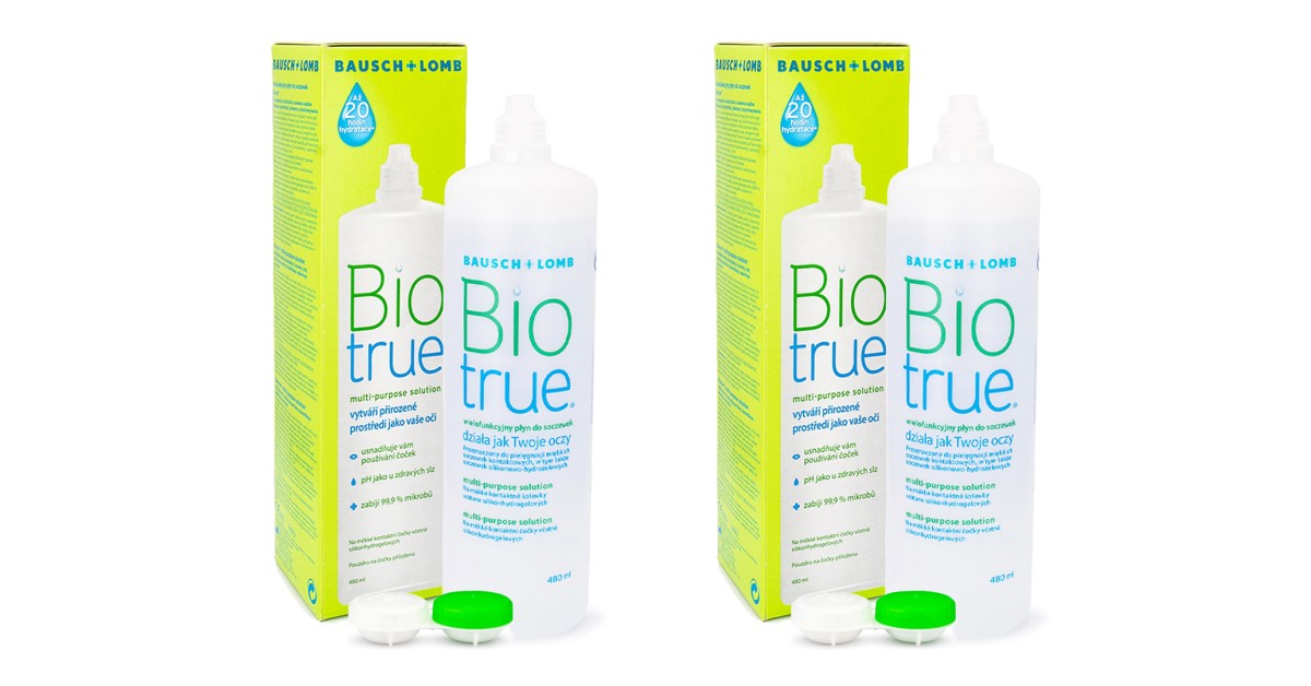 Biotrue Multi-Purpose 2 x 480 ml met lenzendoosjes
