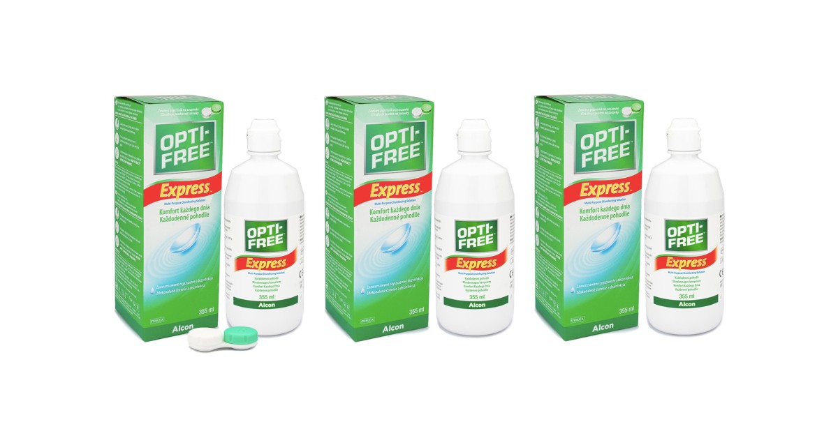 OPTI-FREE Express 3 x 355 ml met lenzendoosjes