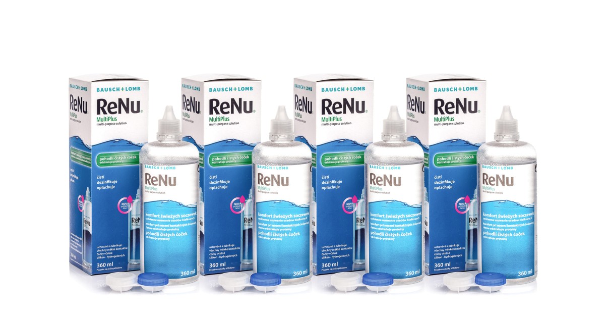Renu MultiPlus 4 x 360 ml met lenzendoosjes