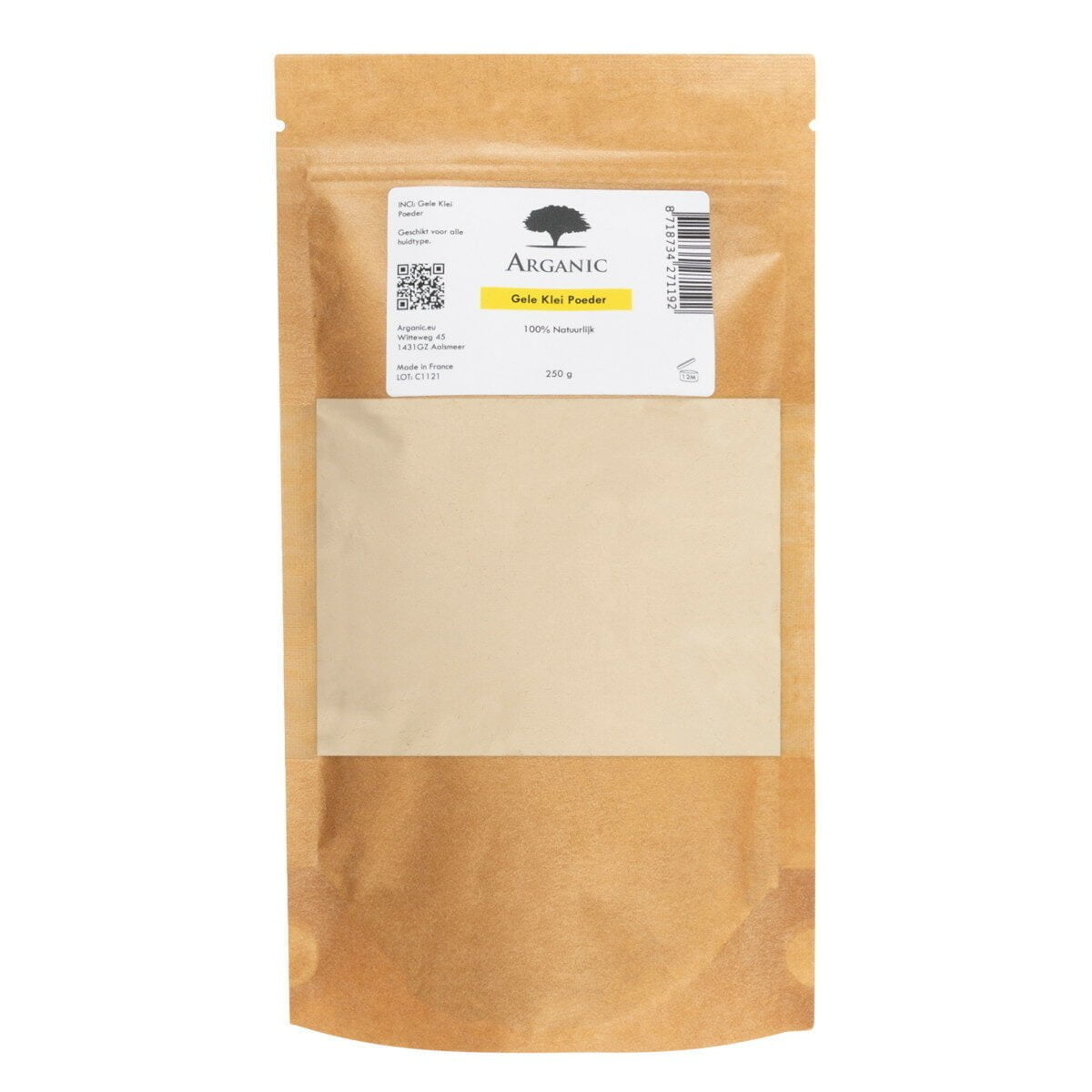 Arganwinkel Gele Klei Poeder 250 gram