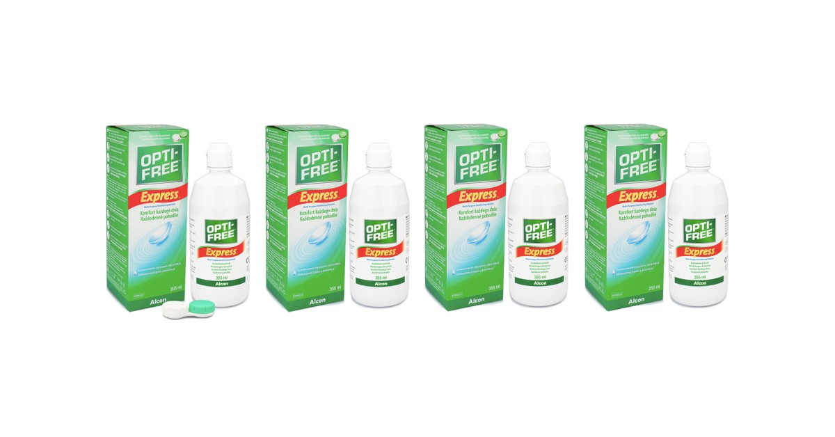 OPTI-FREE Express 4 x 355 ml met lenzendoosjes