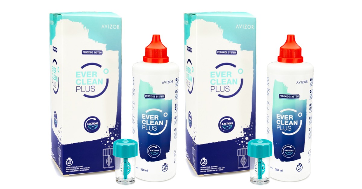 Ever Clean Plus 2 x 350 ml met lenzendoosjes