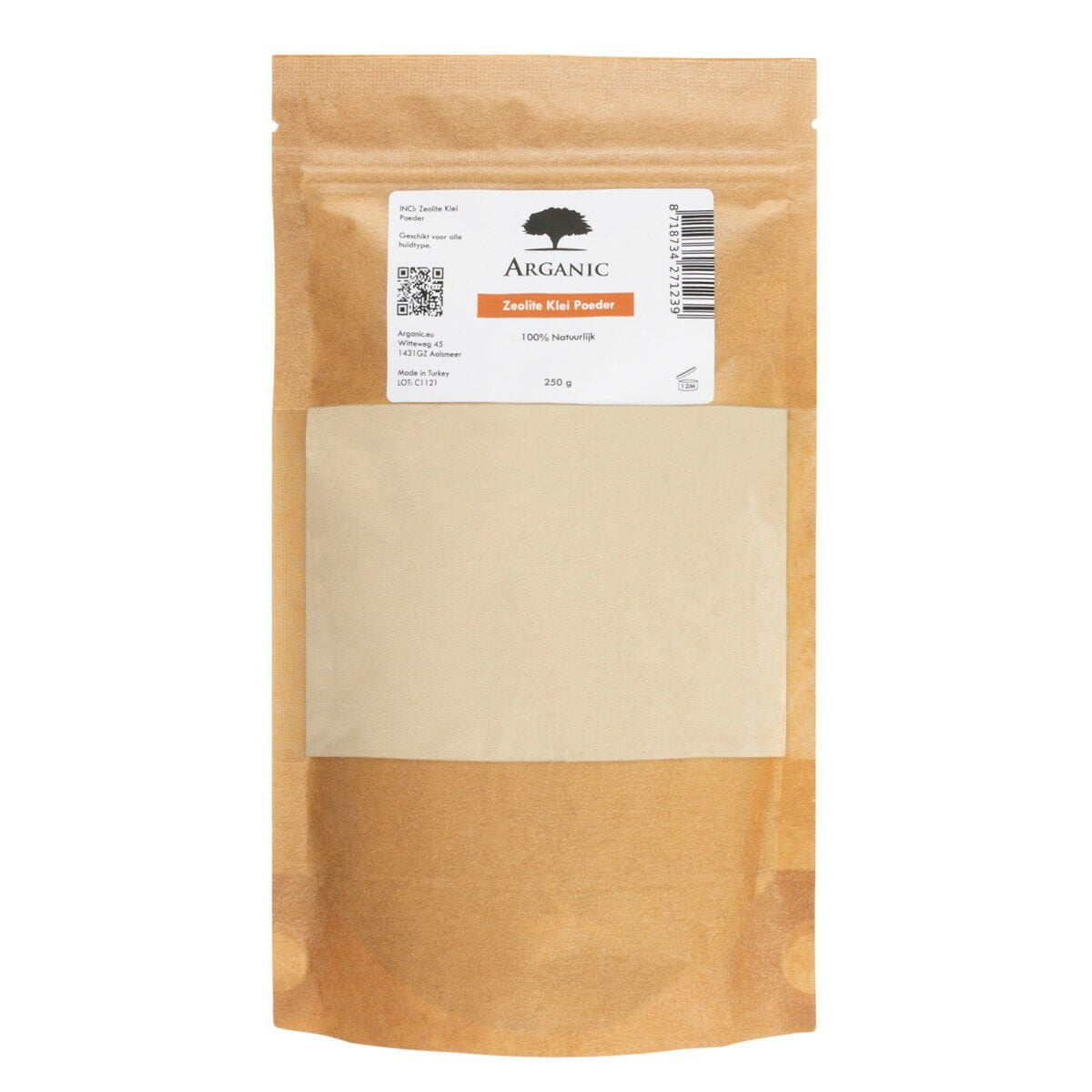 Arganwinkel Zeoliet Klei Poeder 250 gram