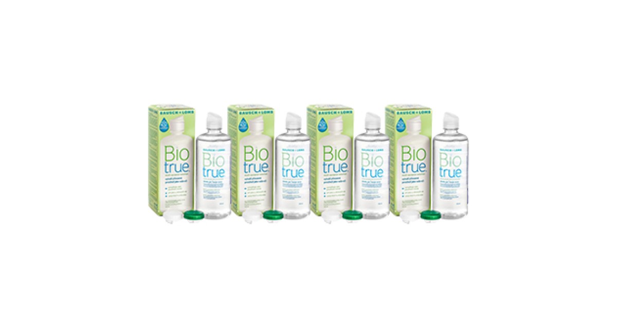 Biotrue Multi-Purpose 4 x 300 ml met lenzendoosjes