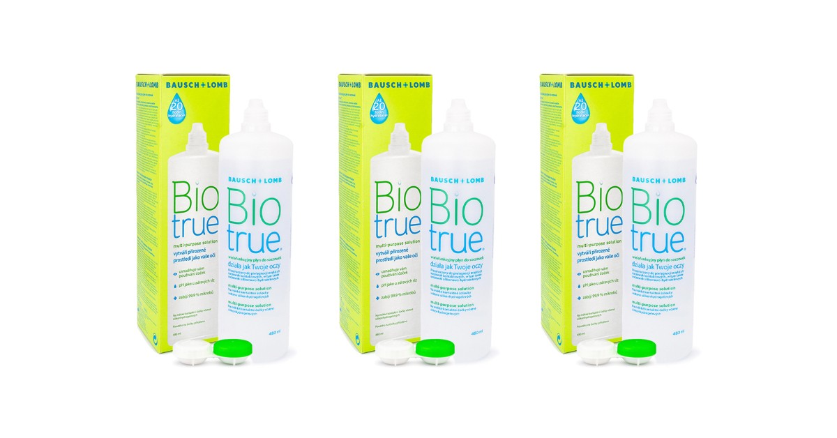 Biotrue Multi-Purpose 3 x 480 ml met lenzendoosjes