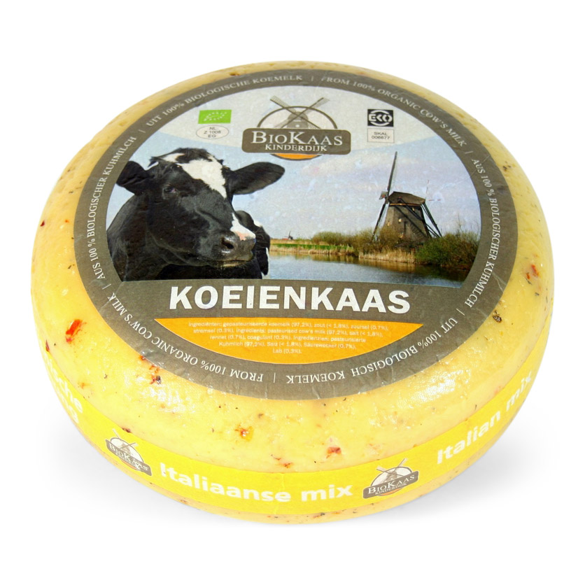 5,4kg Biologisch vegetarische kaas Italiaanse mix 48+
