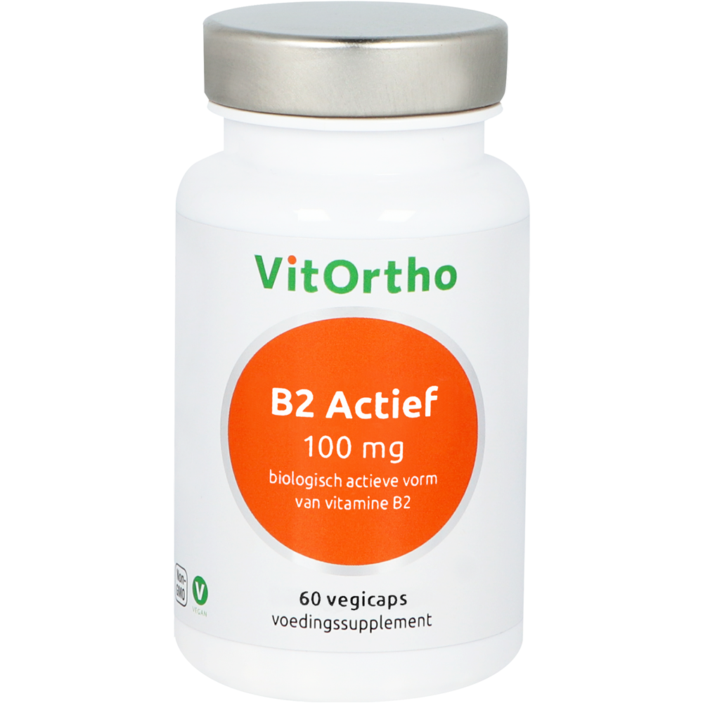 VitOrtho Vitamine B2 Actief 100mg Vegicaps