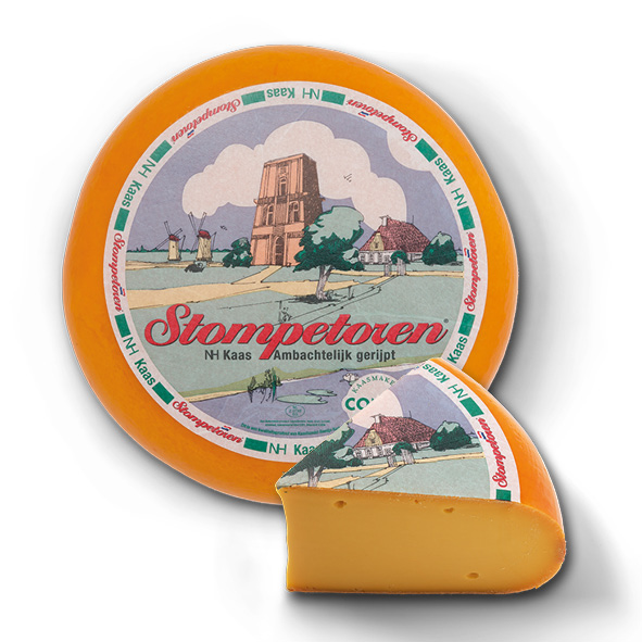 13kg Stompetoren Jong belegen Noord-Hollandse kaas 48+