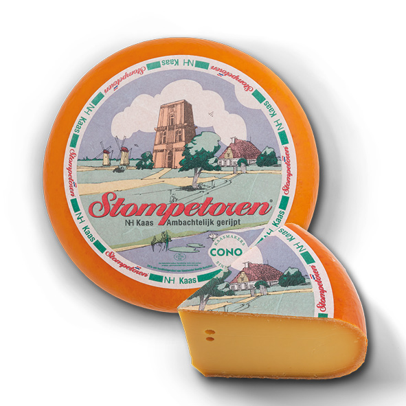 12kg Stompetoren Extra belegen Noord-Hollandse kaas 48+