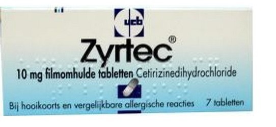 Zyrtec Hooikoorts tabletten 10mg 7st