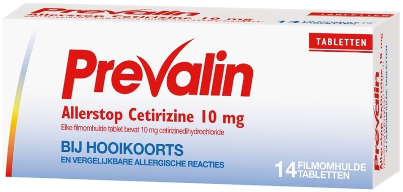 Prevalin Allerstop cetirizine 10mg 14 tabletten