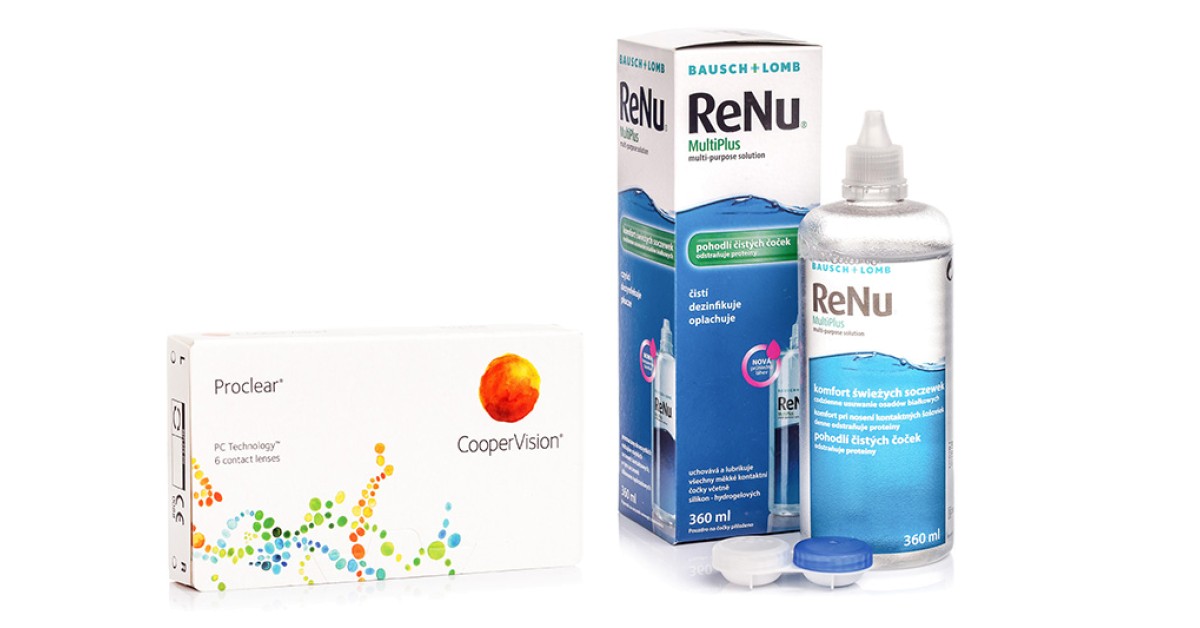 Proclear Compatibles Sphere CooperVision (6 lenzen) + ReNu MultiPlus 360 ml met lenzendoosje